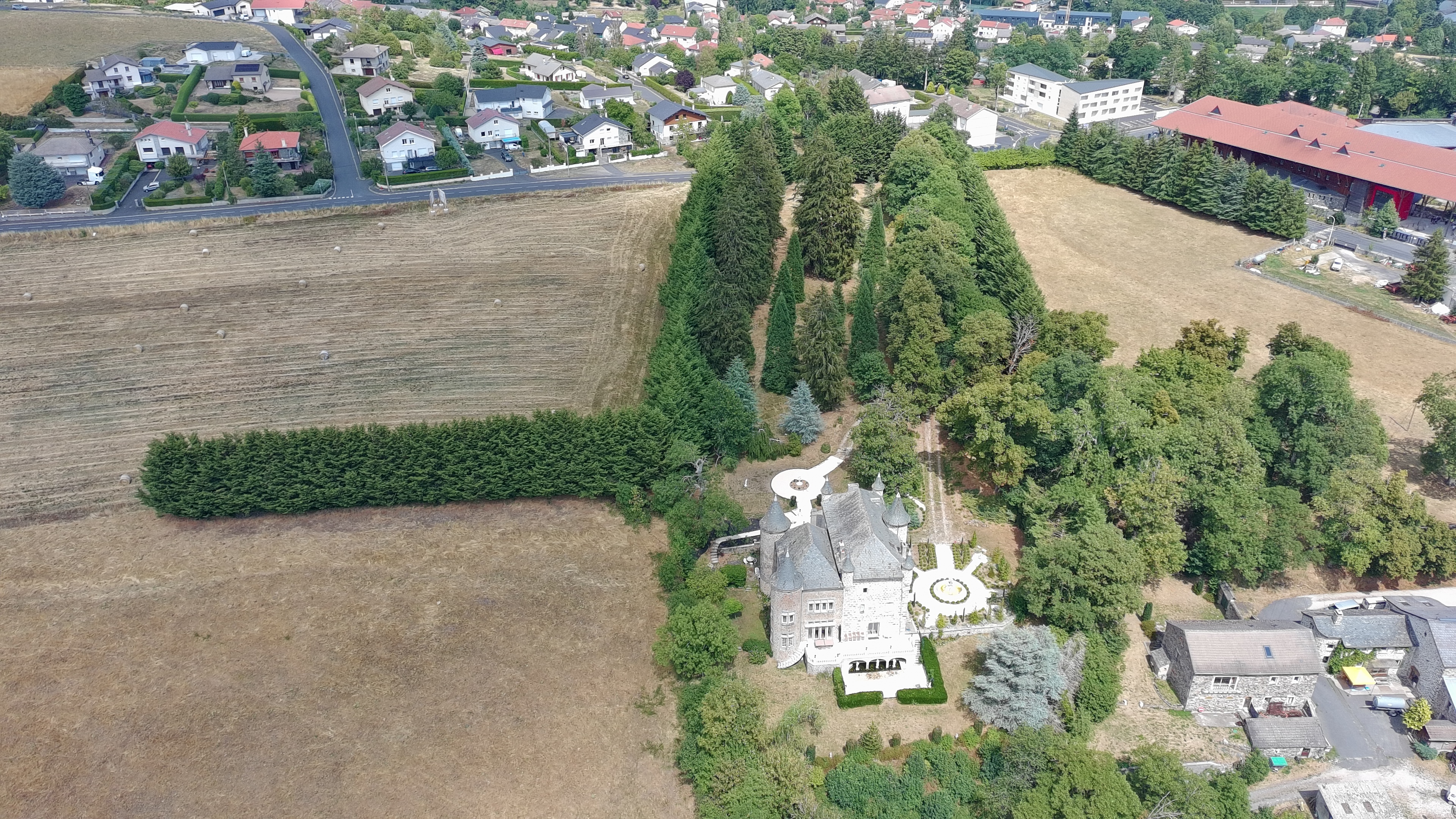 Vue aérienne du domaine